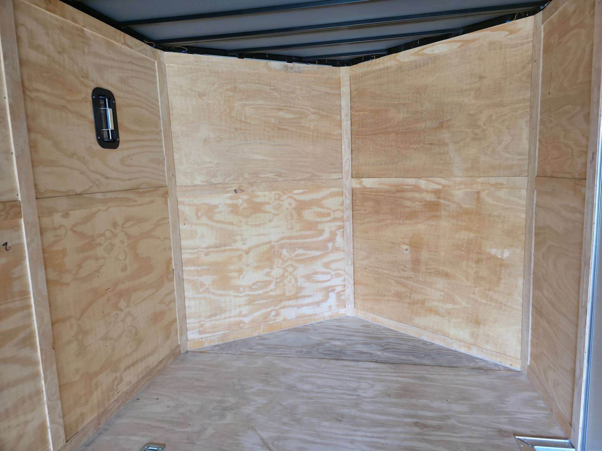 8.5×28 V Nose White Enclosed Trailer 7,000lb Axles Silver ATP - Image 23