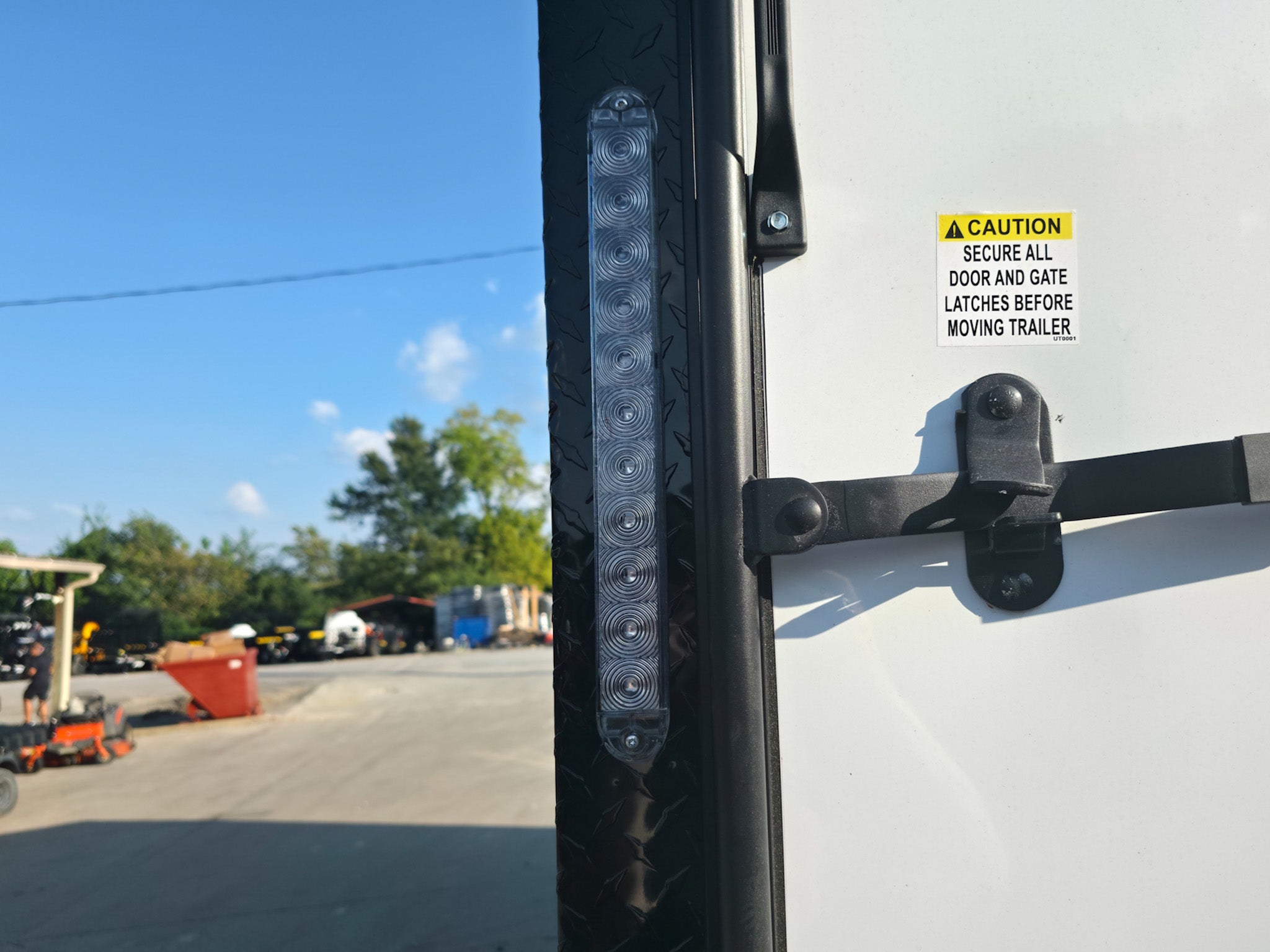 8.5×20 White V-Nose Enclosed Trailer with Blackout Pkg 9′ Interior (2) 10,000LB Axles - Image 25