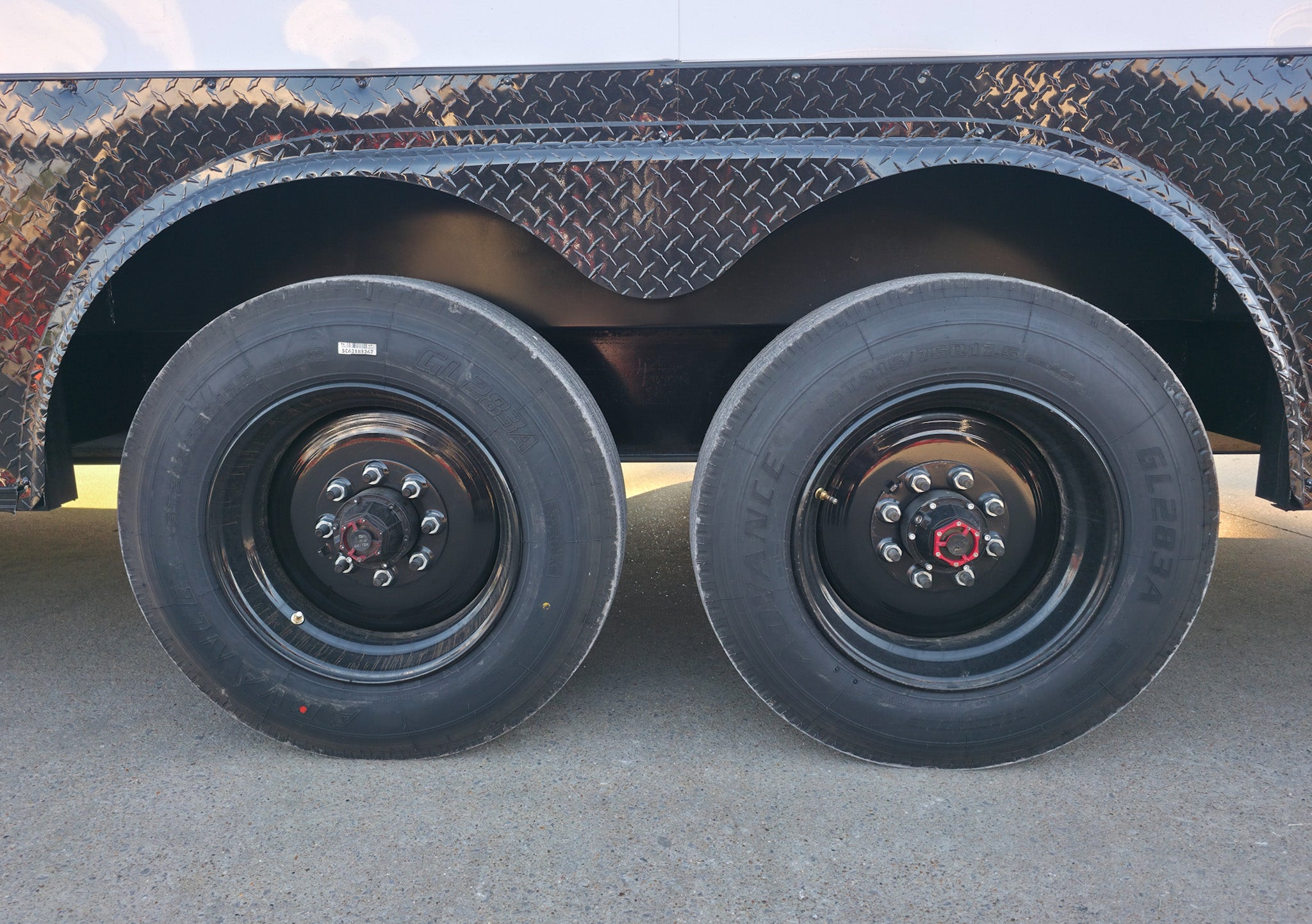 8.5×20 White V-Nose Enclosed Trailer with Blackout Pkg 9′ Interior (2) 10,000LB Axles - Image 26