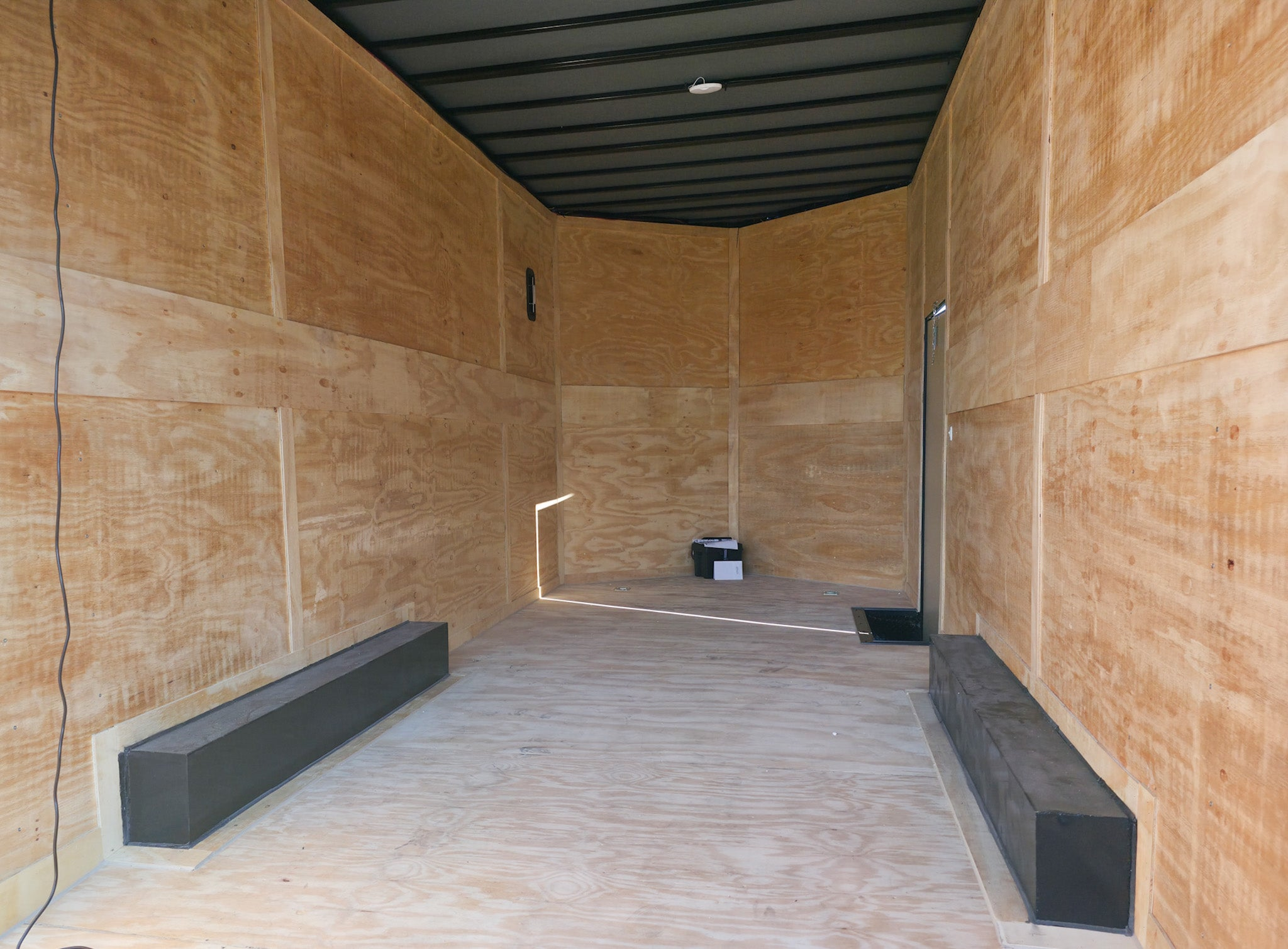 8.5×20 White V-Nose Enclosed Trailer with Blackout Pkg 9′ Interior (2) 10,000LB Axles - Image 22