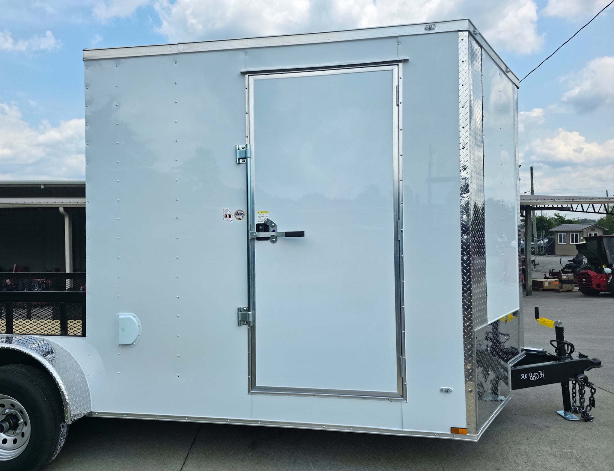 7×18 Hybrid Enclosed Trailer with Side Door (2) 5,200lb Axles Storage - Image 5