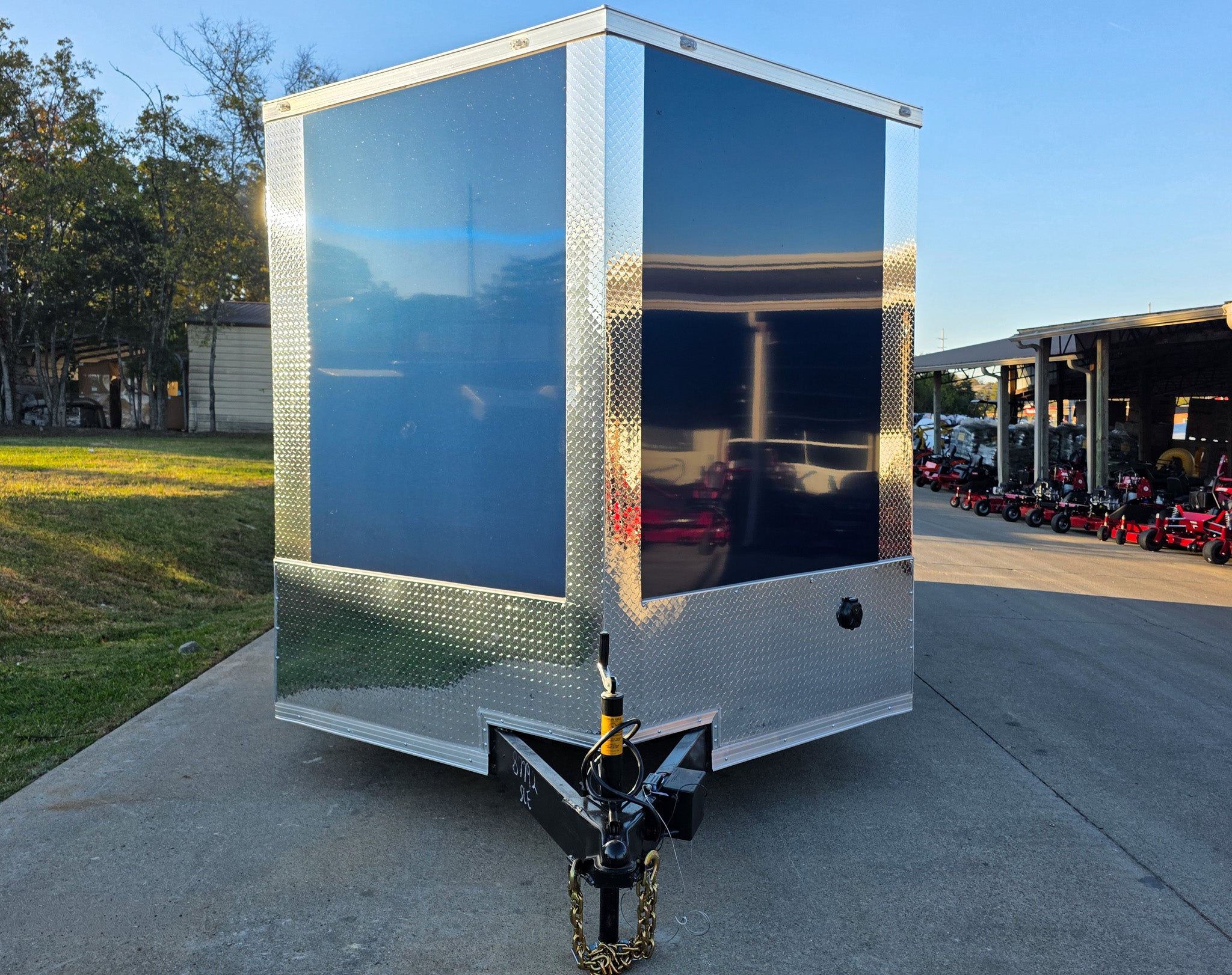 8.5×18 Indigo Enclosed Trailer Hybrid V-Nose with Roof (2)5,200LB Axles - Image 4