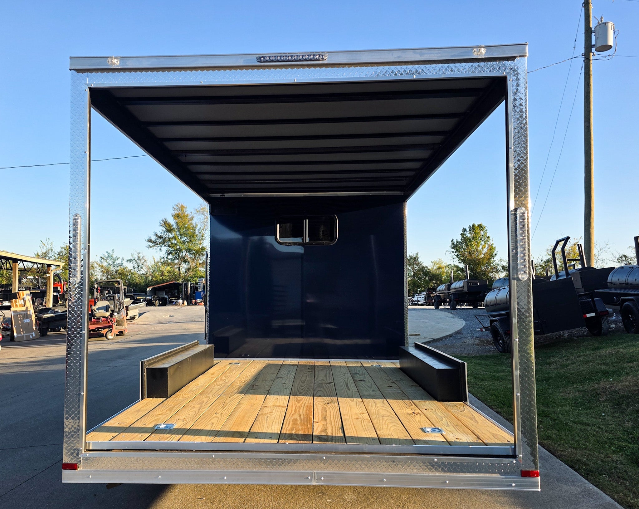 8.5×18 Indigo Enclosed Trailer Hybrid V-Nose with Roof (2)5,200LB Axles - Image 6