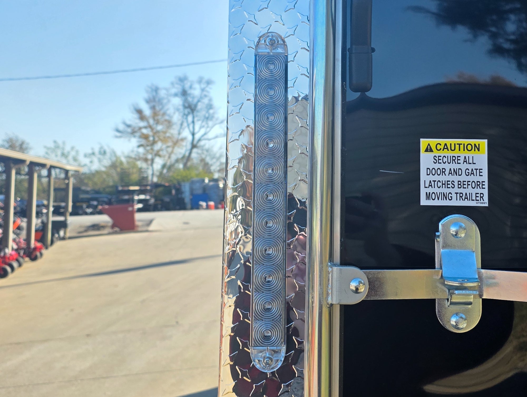8.5×20 Black V-Nose Enclosed Trailer with Silver ATP (2) 52000lb Axles - Image 31