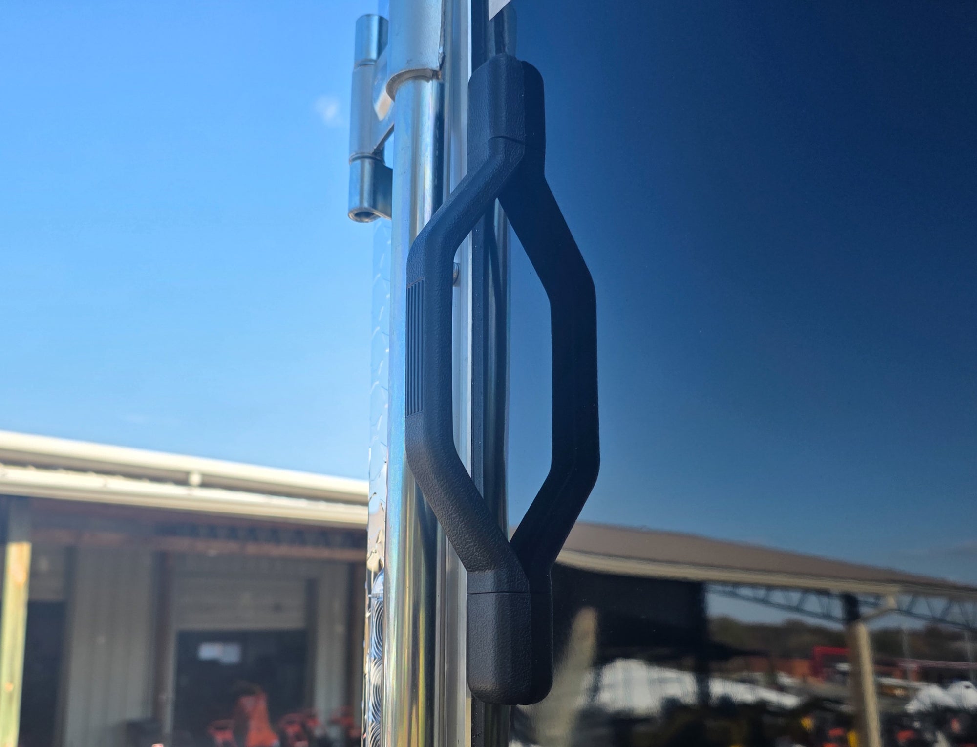 8.5×20 Black V-Nose Enclosed Trailer with Silver ATP (2) 52000lb Axles - Image 30