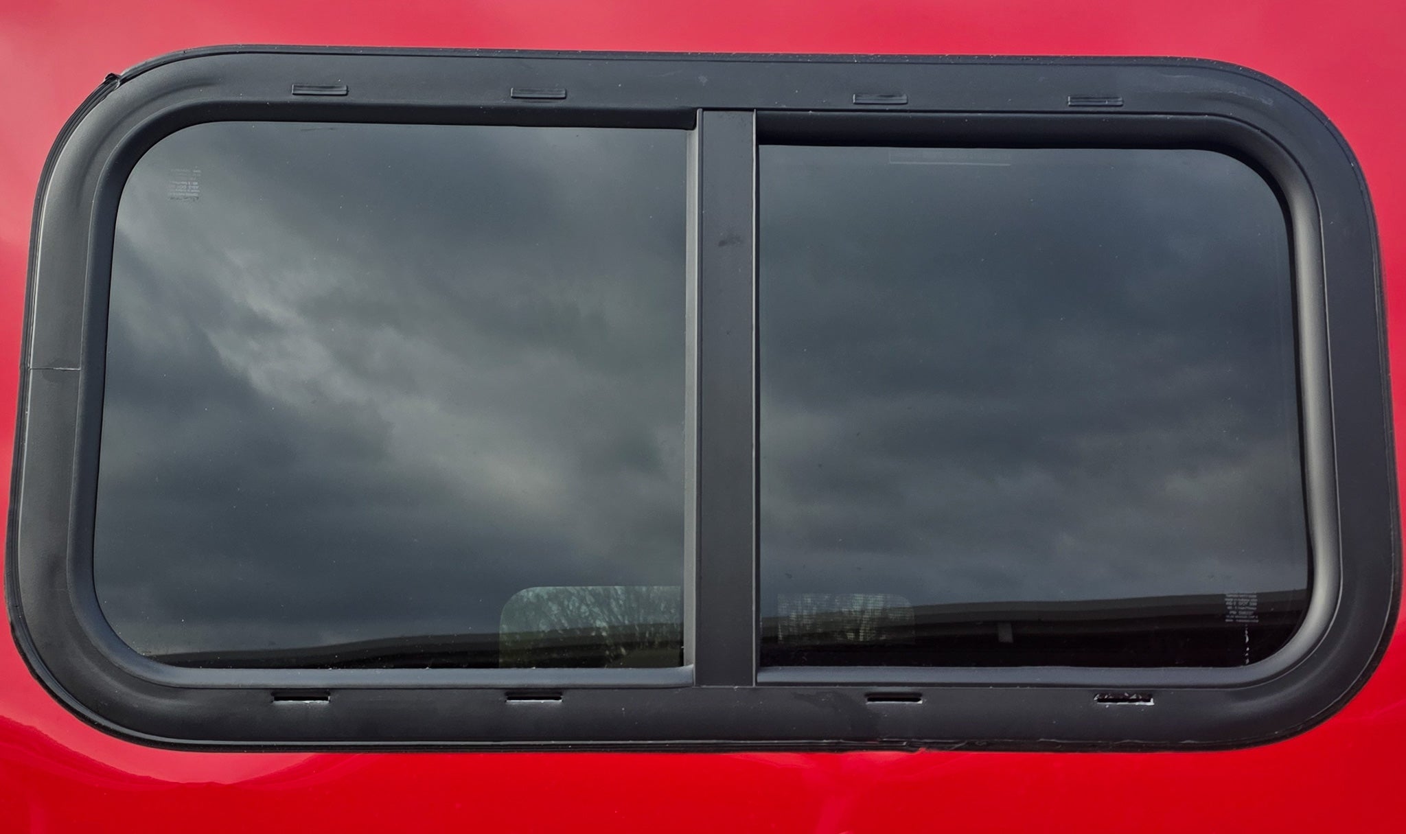 6×12 Enclosed Trailer Red V-Nose Blackout Package (1) 3,500lb Axle with Windows - Image 14