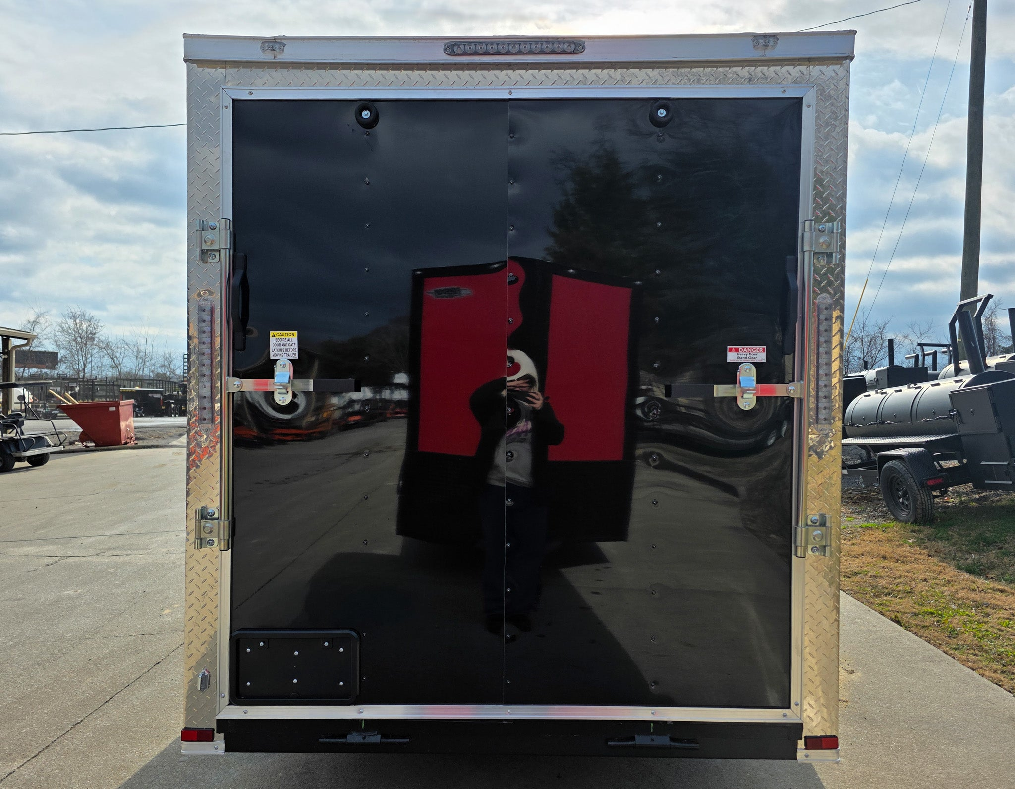 6×12 Black V-Nose Enclosed Trailer with Silver ATP (1) 3,500lb Axle - Image 7