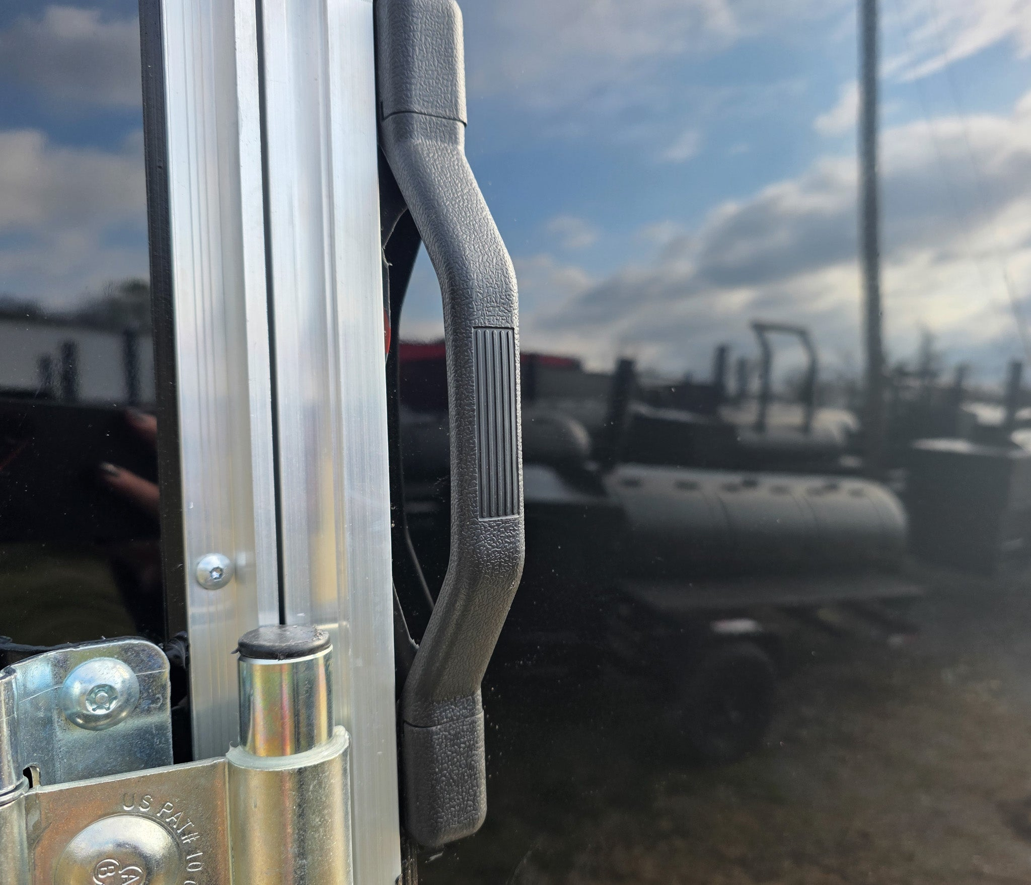 6×12 Black V-Nose Enclosed Trailer with Silver ATP (1) 3,500lb Axle - Image 16