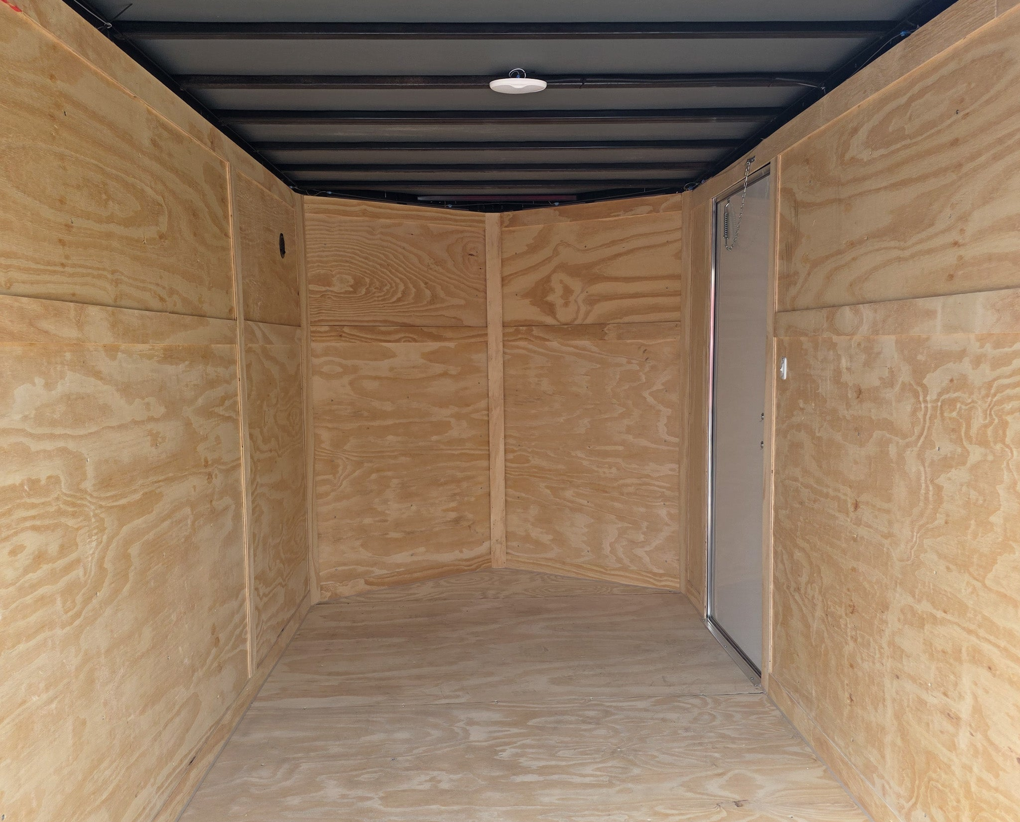 6×12 Black V-Nose Enclosed Trailer with Silver ATP (1) 3,500lb Axle - Image 19