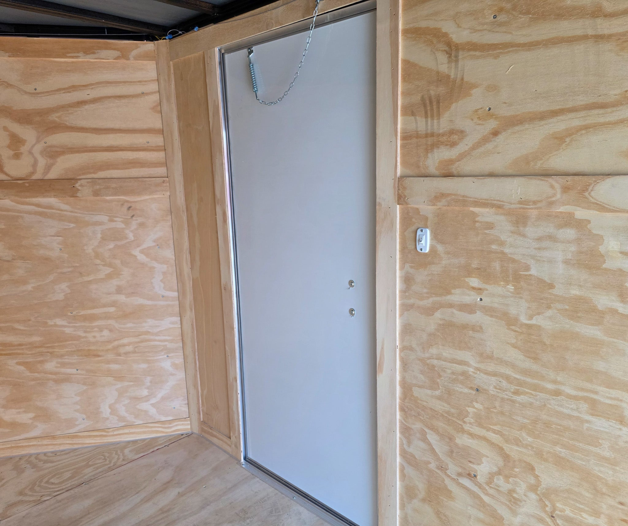 6×12 Black V-Nose Enclosed Trailer with Silver ATP (1) 3,500lb Axle - Image 21