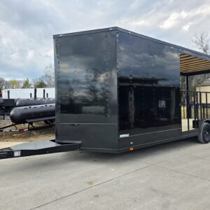 8.5×24 Black Hybrid Enclosed Trailer (2) 5,200lb Axles 10K GVWR