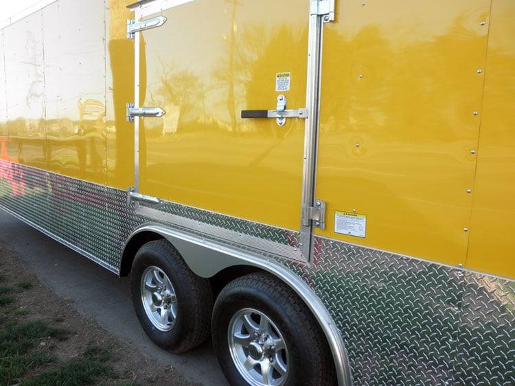 Enclosed Trailer 8.5’x26′ Yellow – Bike Motorcycle Car Hauler Storage - Image 7