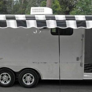 Enclosed Trailer 8.5’x24′ White – Lawn Mower Car Bike Hauler Storage