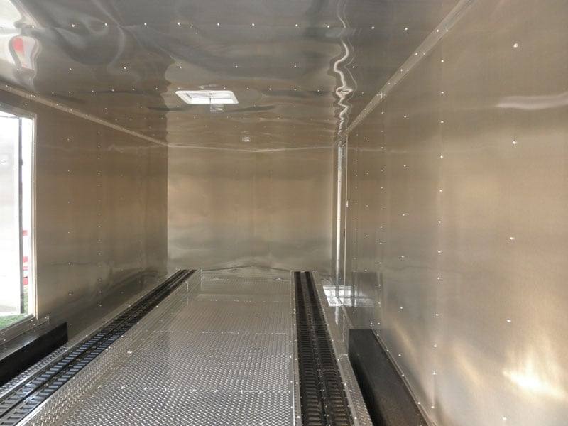 Enclosed Trailer 8.5′ X 24′ White – Cargo Bike Car Hauler Storage - Image 16