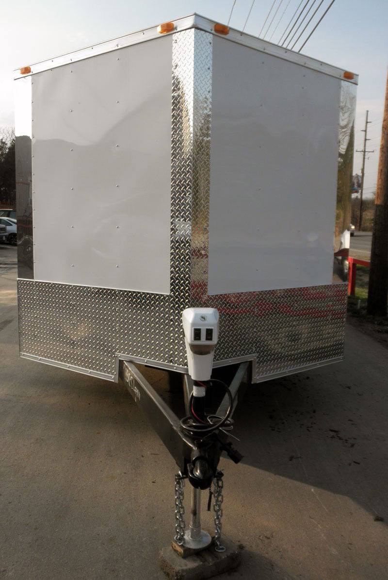 Enclosed Trailer 8.5′ X 24′ White – Cargo Bike Car Hauler Storage - Image 4