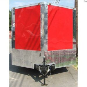 Enclosed Trailer 8.5’x26′ Red – Motorcycle Car Lawn Equipment Hauler Storage