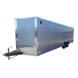 8.5×24 V-Nose Enclosed Trailer with E-Track (2) 5,200lb Axles
