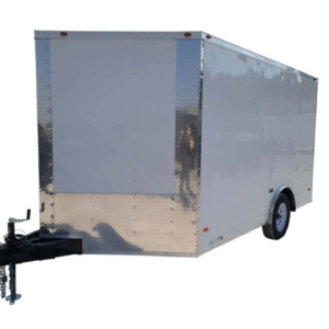 8.5×12 V-Nose Enclosed Trailer 3,500lb Axle Storage