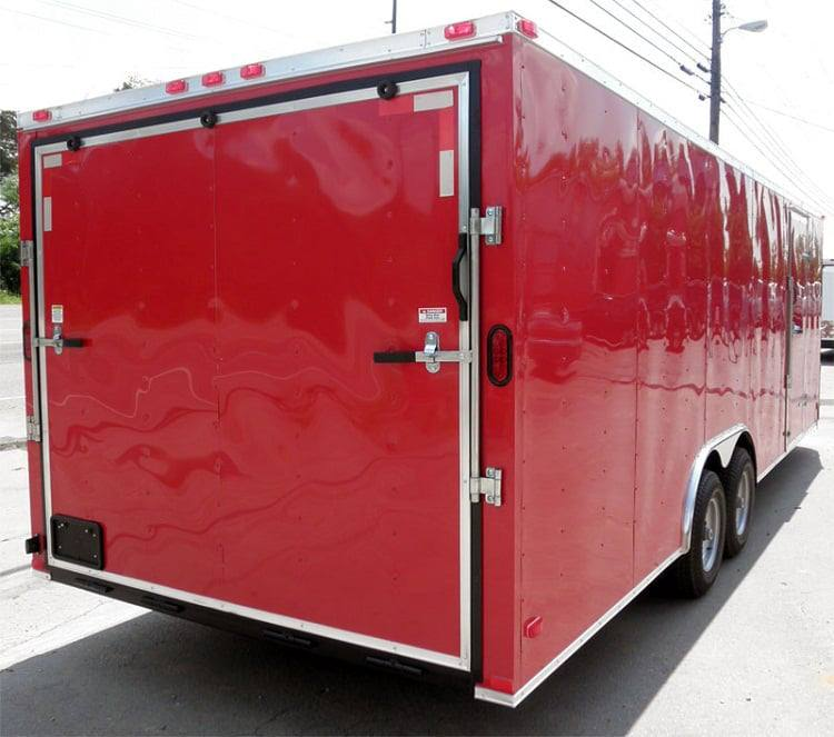 Enclosed Trailer 8.5’x24′ Red – Motorcycle Trailer Car Truck Argo ATV Hauler Storage - Image 7
