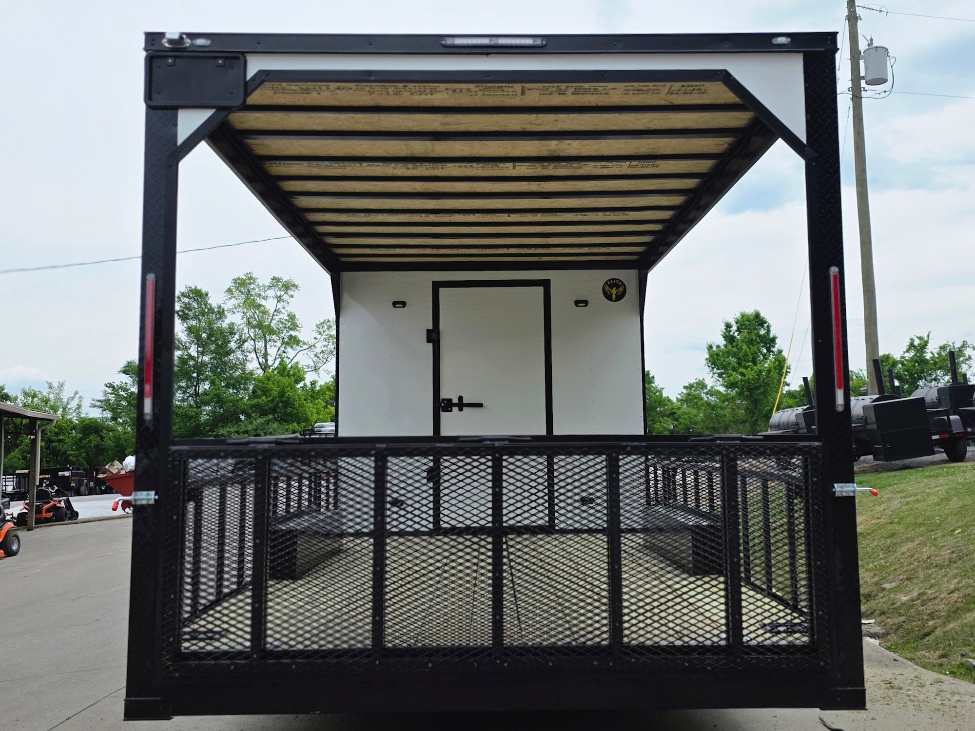 8.5’X24′ White Hybrid Enclosed Trailer W/ Roof Covered Deck and Gen box (2)7,000lb Axles - Image 4