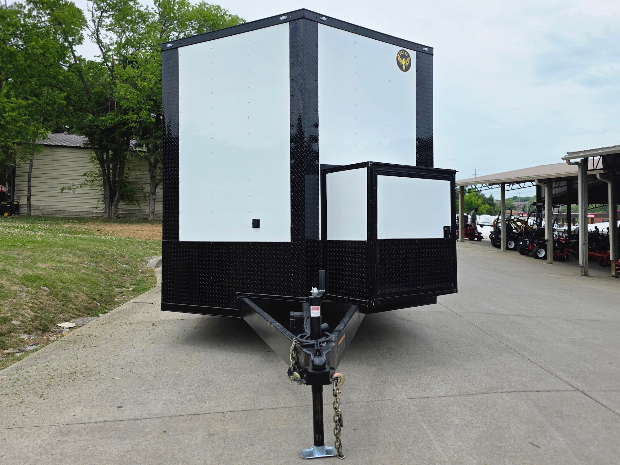 8.5’X24′ White Hybrid Enclosed Trailer W/ Roof Covered Deck and Gen box (2)7,000lb Axles - Image 8