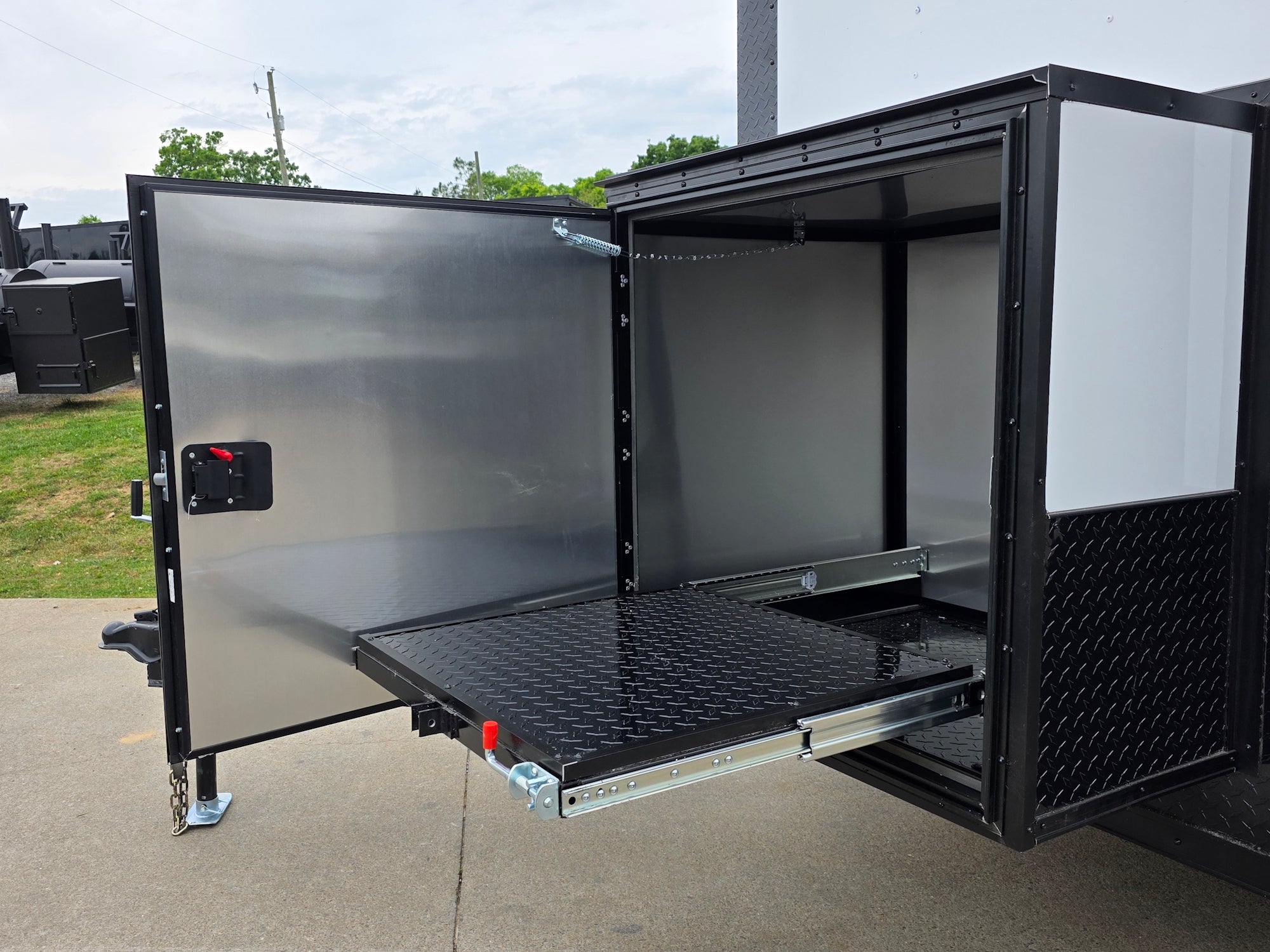 8.5’X24′ White Hybrid Enclosed Trailer W/ Roof Covered Deck and Gen box (2)7,000lb Axles - Image 31