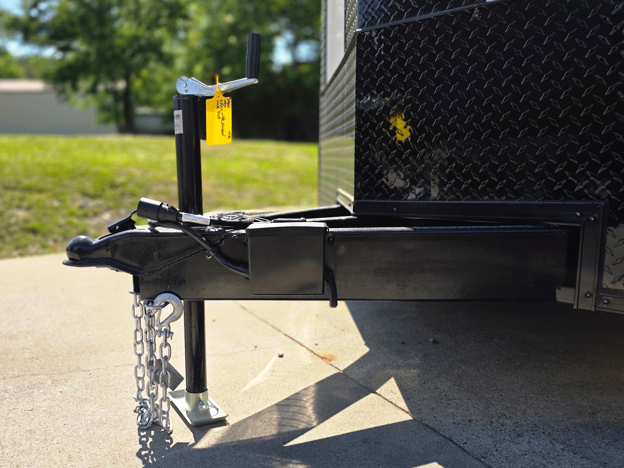 8.5’x20′ White V-Nose Enclosed Trailer with Blackout Package 2-5200lb Axles - Image 26