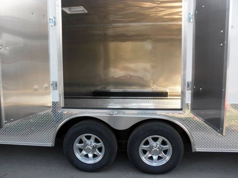 Enclosed Trailer 8.5′ X 24′ White – Cargo Bike Car Hauler Storage - Image 8