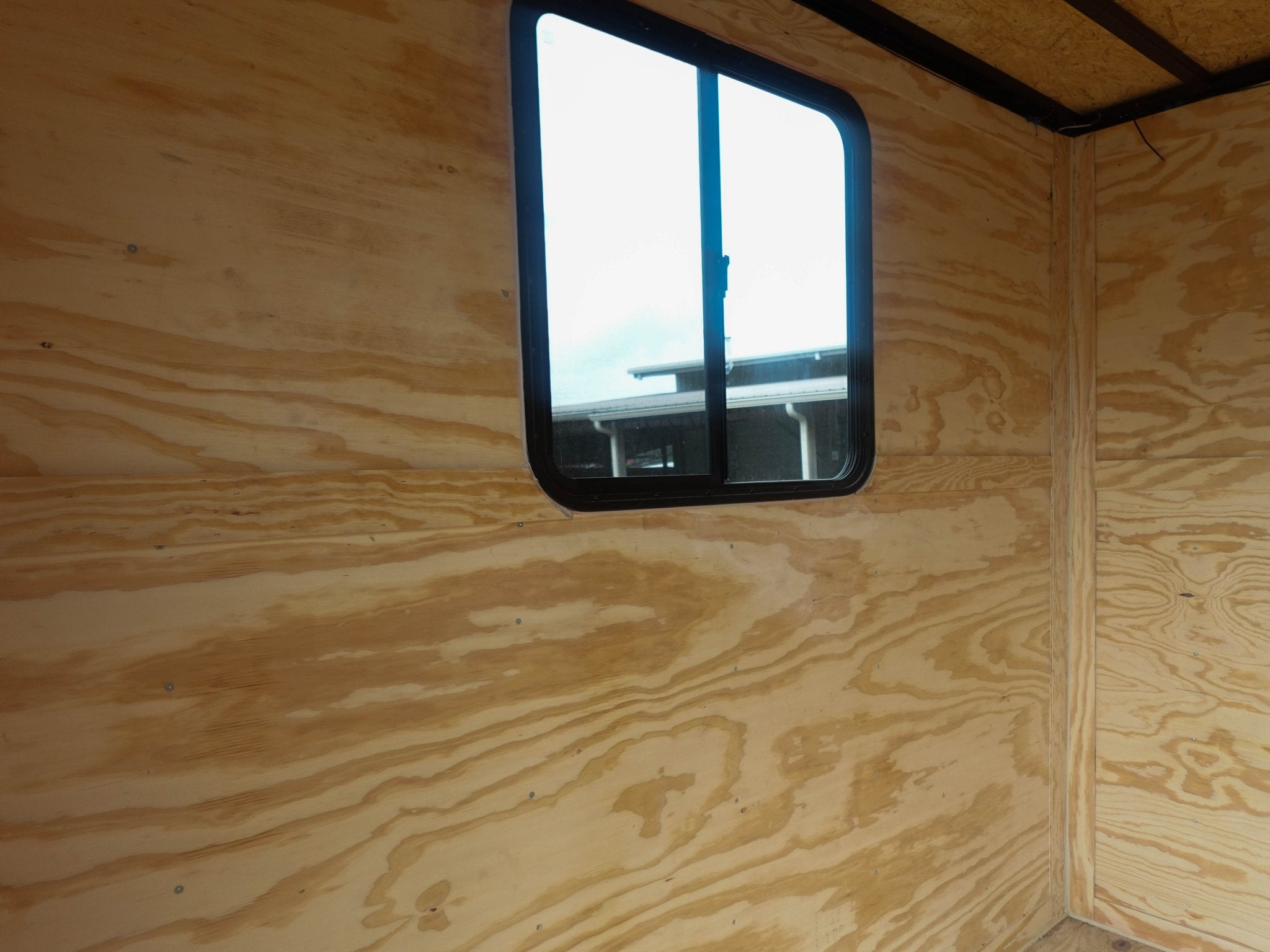 8.5×24 Hybrid Enclosed Trailer V-Nose (2) 7,000lb Axles Storage - Image 13