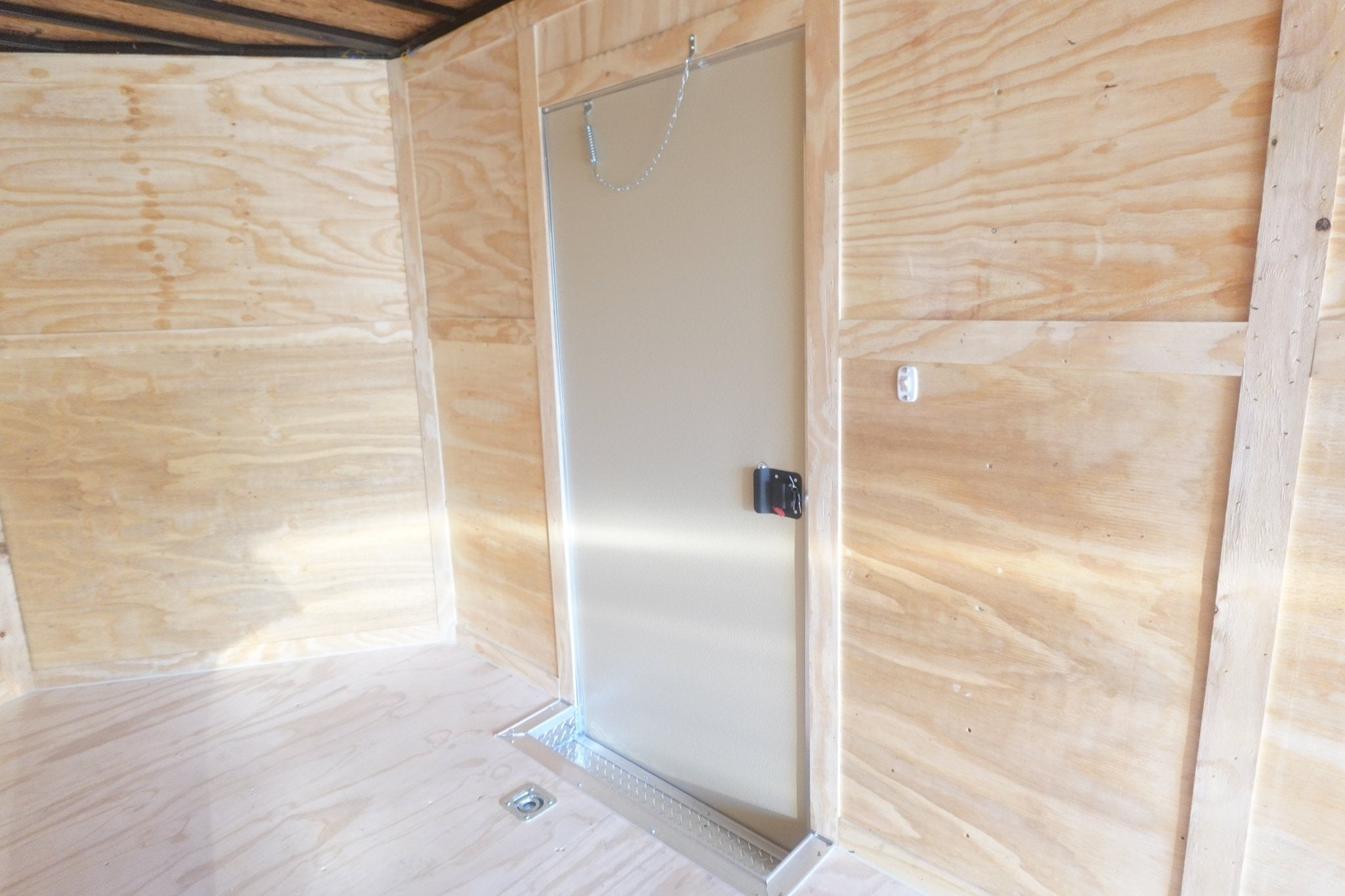 8.5×24 White V-Nose Enclosed Trailer (2) 3500lb Axles 7K GVWR - Image 16