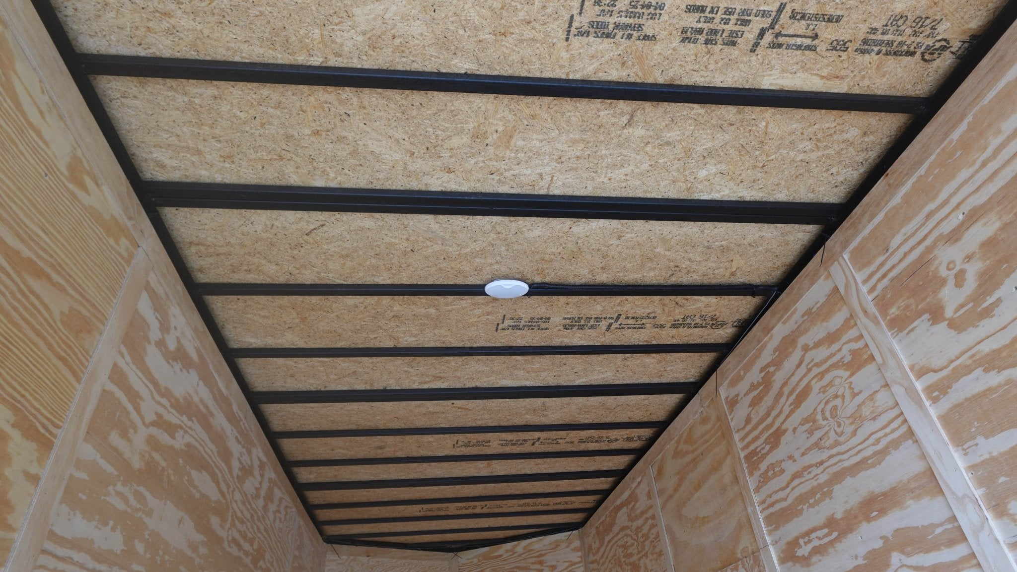 7×20 V Nose Charcoal With Black Out Trim Enclosed Trailer (2) 3500 LB Axles 9 Ft Interior height Barn Doors - Image 16