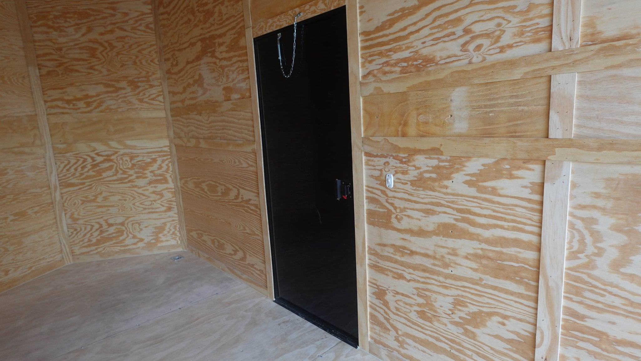 7×20 V Nose Charcoal With Black Out Trim Enclosed Trailer (2) 3500 LB Axles 9 Ft Interior height Barn Doors - Image 17