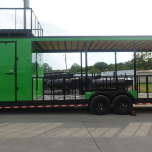 Enclosed Trailer 8.5′ X 30′ Lime Green Hybrid Drone and Equipment Hauler