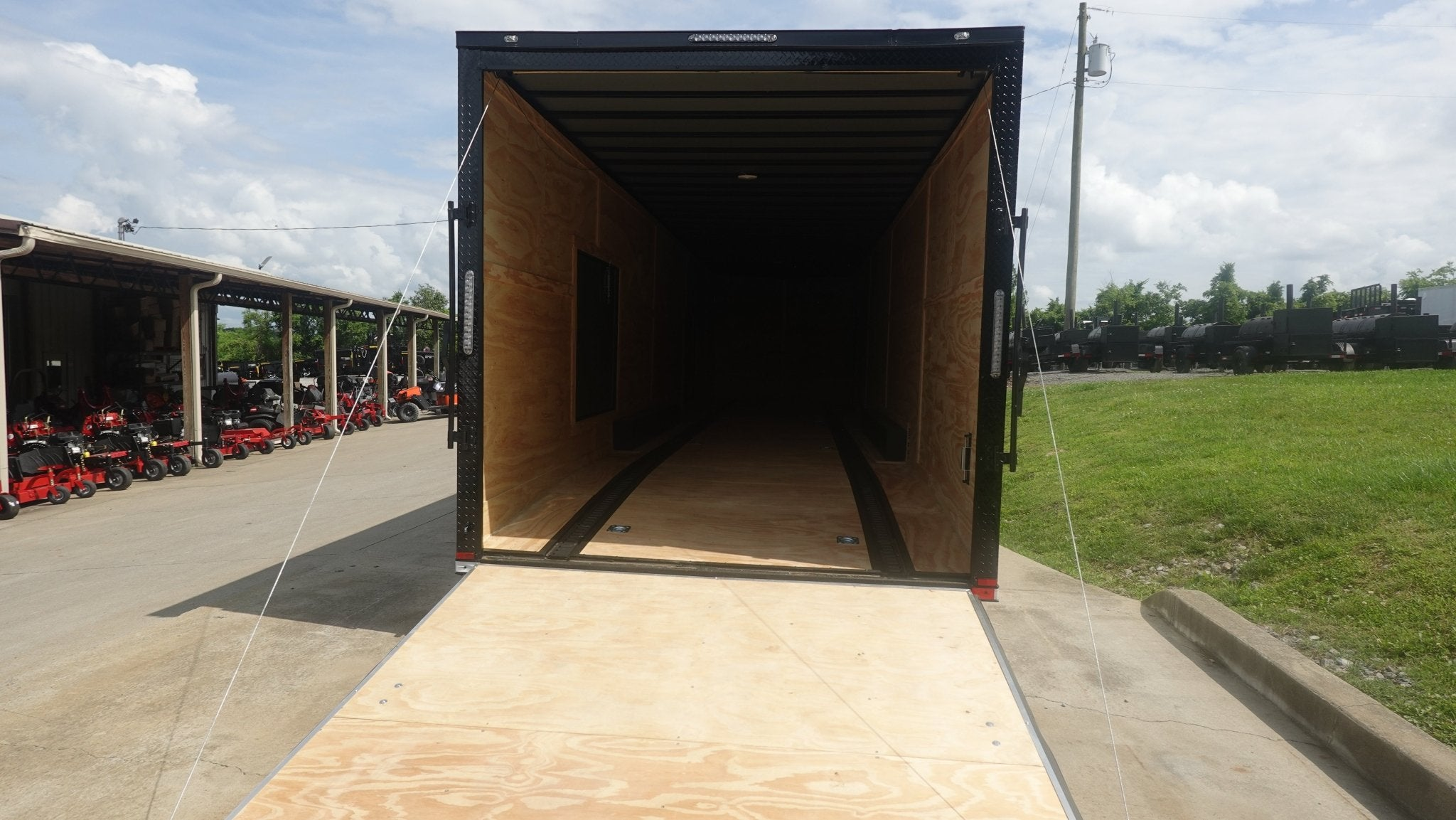 8.5X36 White With Black Out Enclosed Trailer With Escape Doors E Track Floor (3) 7K Axles 21K GVWR - Image 9