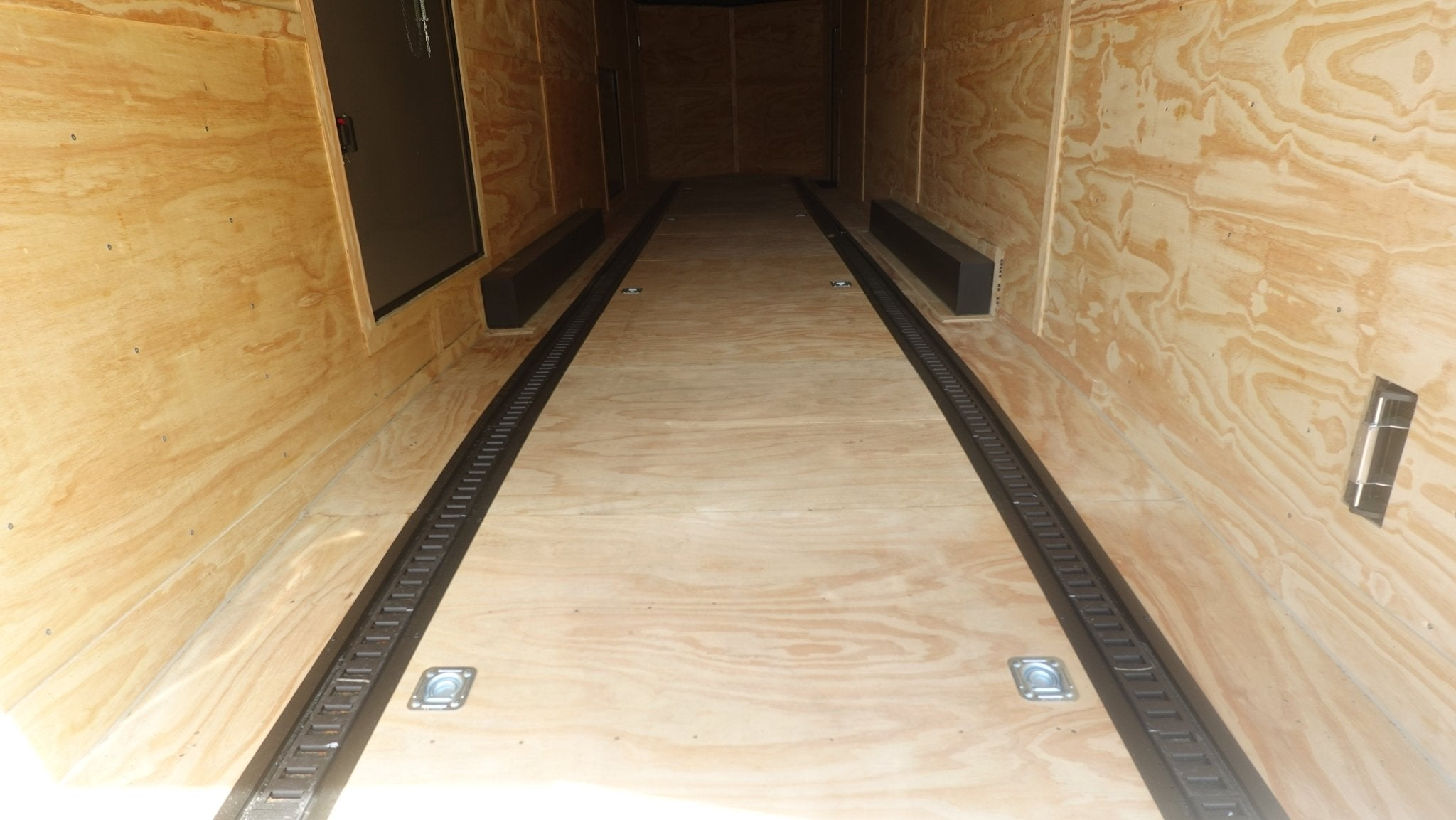 8.5X36 White With Black Out Enclosed Trailer With Escape Doors E Track Floor (3) 7K Axles 21K GVWR - Image 10