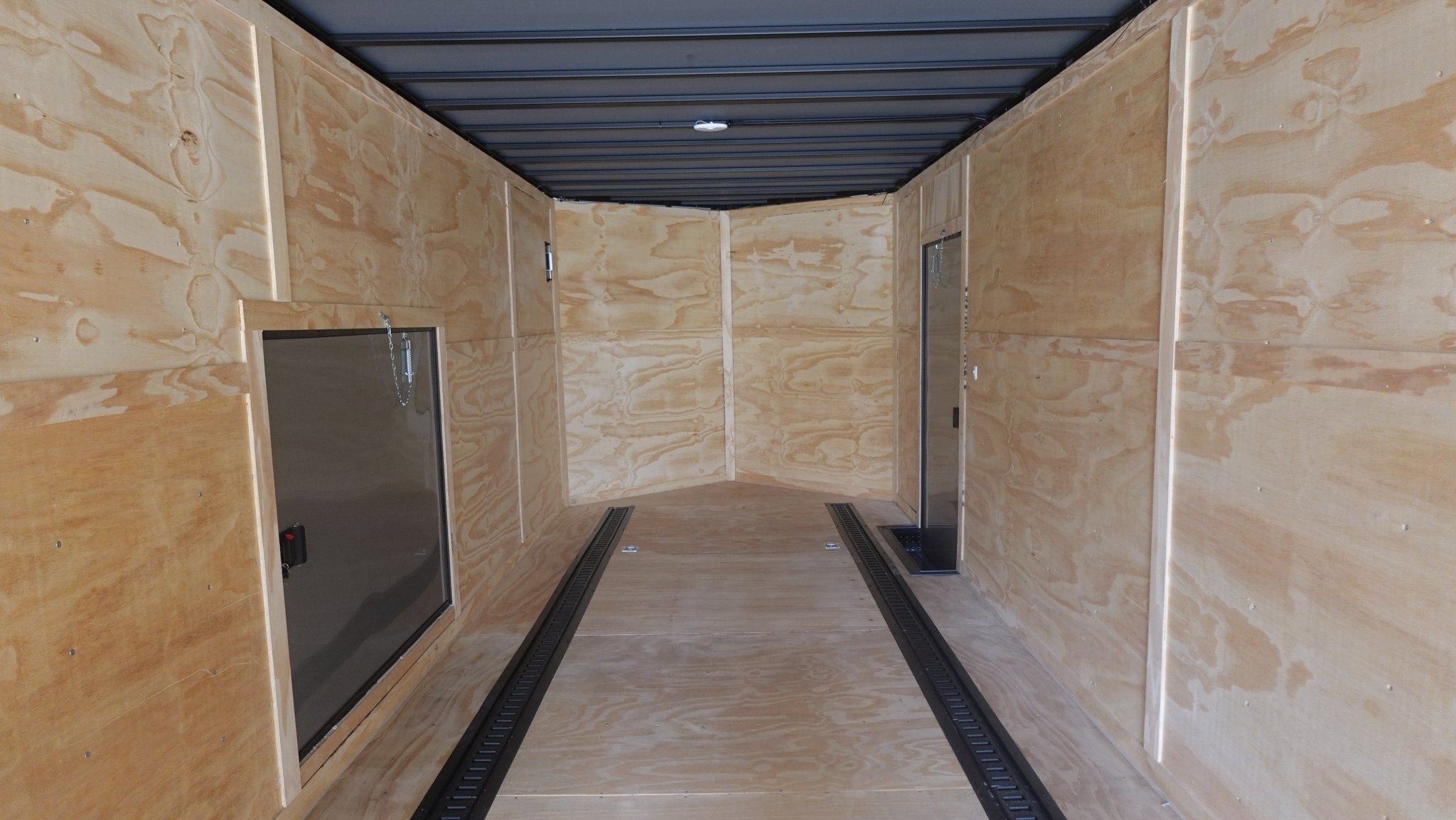 8.5X36 White With Black Out Enclosed Trailer With Escape Doors E Track Floor (3) 7K Axles 21K GVWR - Image 12