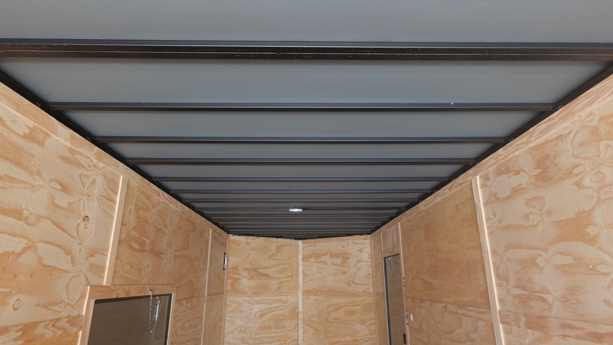 8.5X36 White With Black Out Enclosed Trailer With Escape Doors E Track Floor (3) 7K Axles 21K GVWR - Image 13