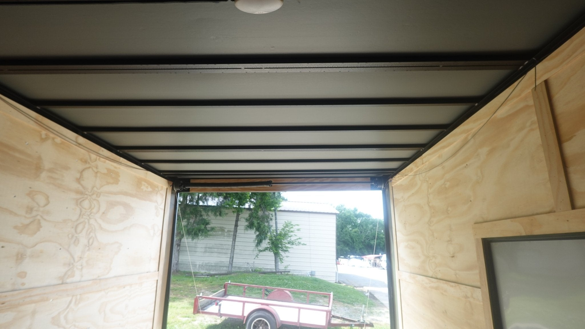 8.5X36 White With Black Out Enclosed Trailer With Escape Doors E Track Floor (3) 7K Axles 21K GVWR - Image 17