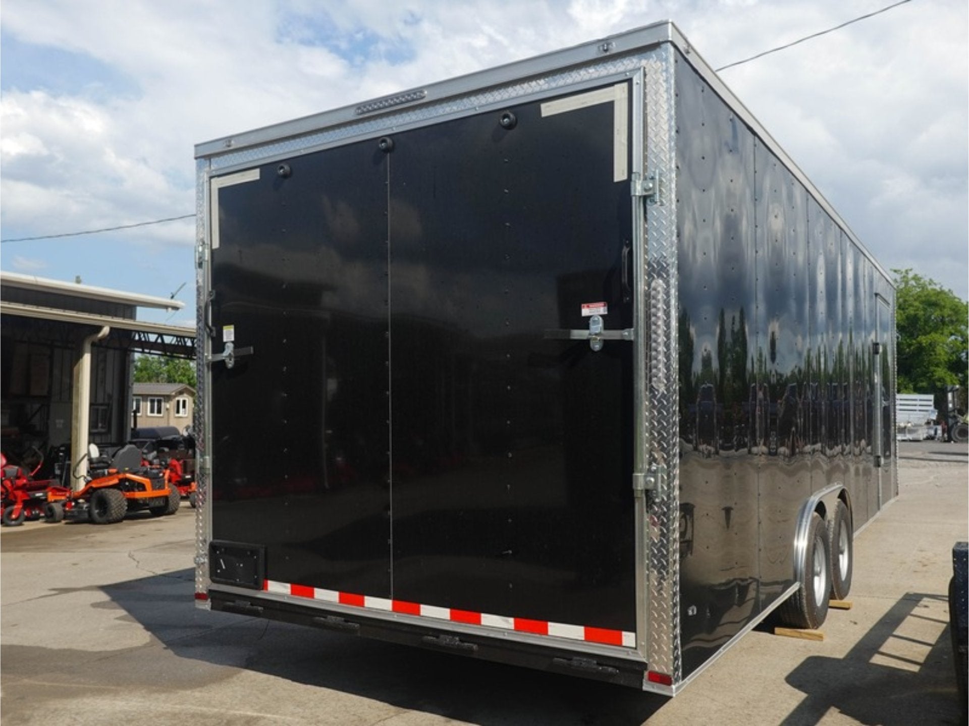 8.5X24 Black Enclosed Trailer (2) 5,200lb Axles Escape Door - Image 6