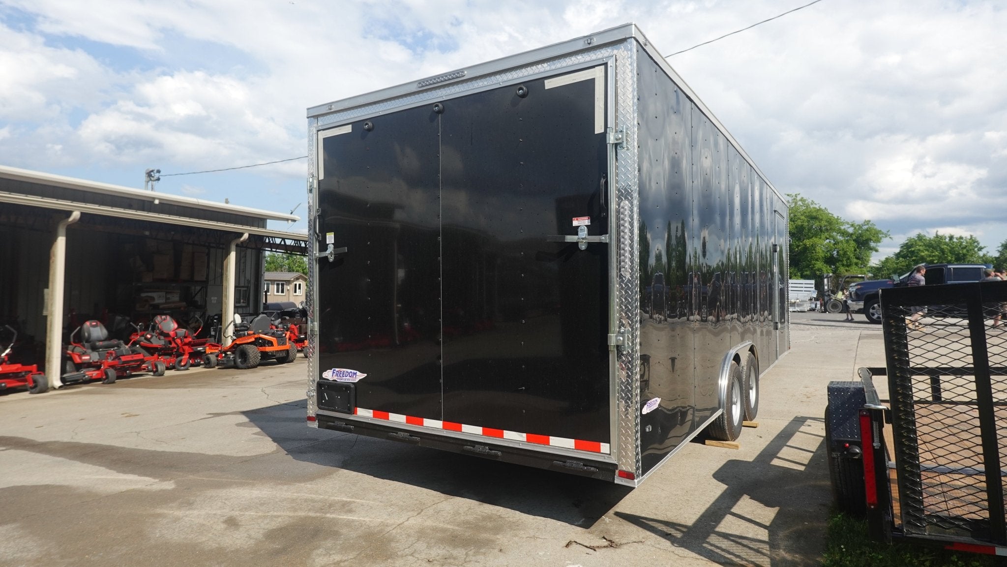 8.5X24 Black Enclosed Trailer (2) 5,200lb Axles Escape Door - Image 10