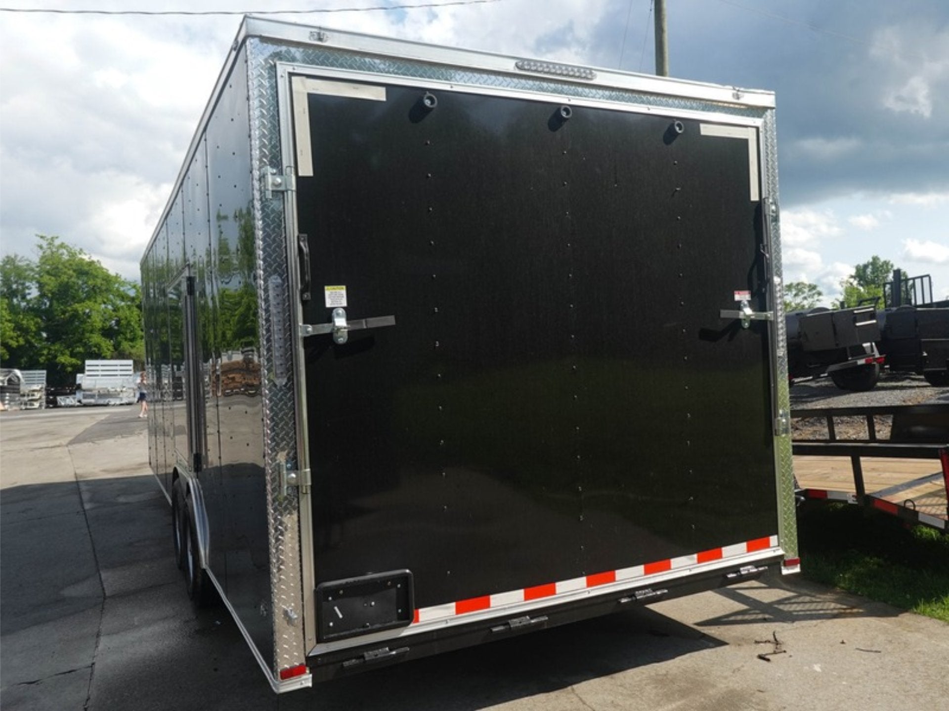 8.5X24 Black Enclosed Trailer (2) 5,200lb Axles Escape Door - Image 8