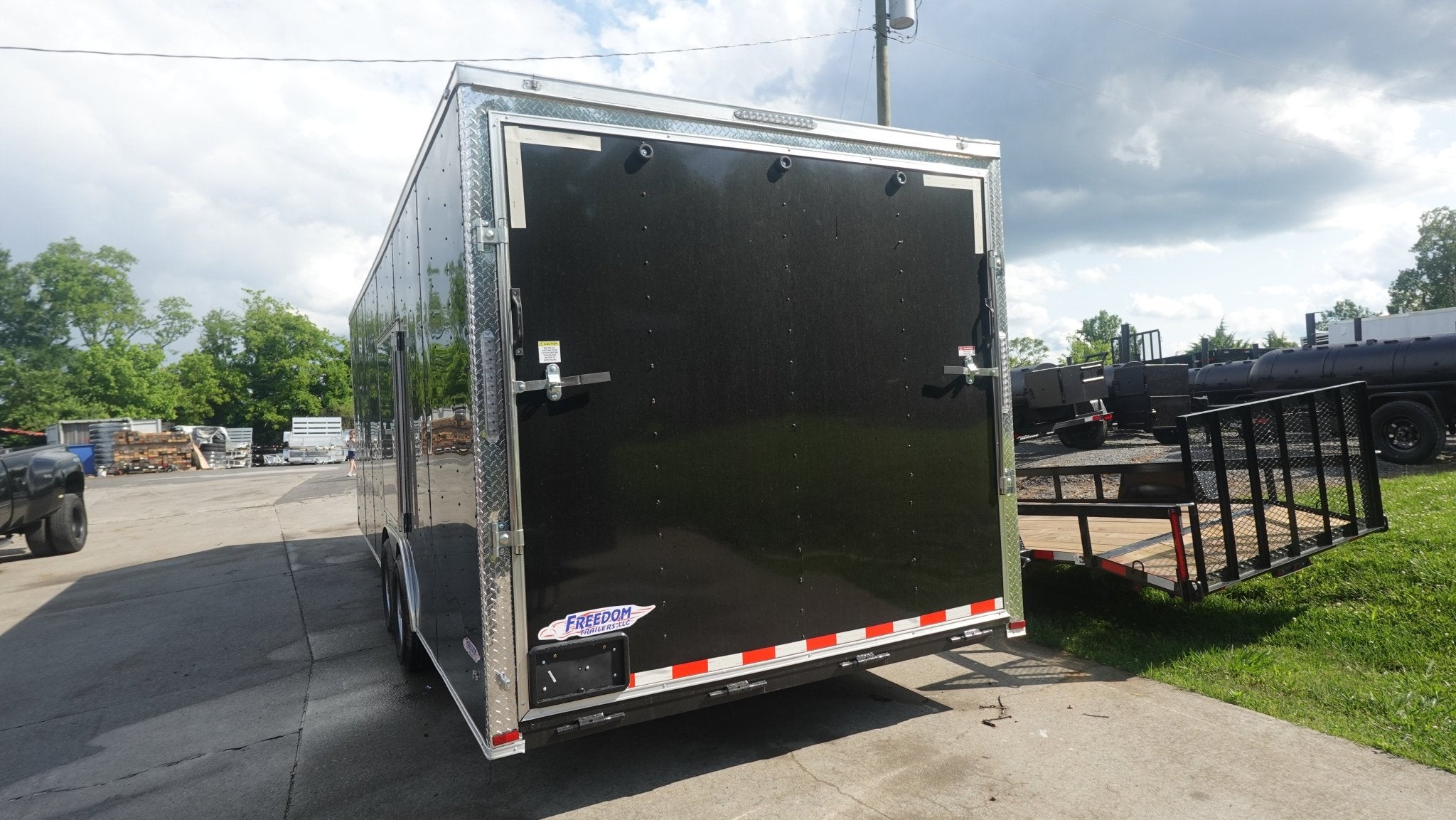 8.5X24 Black Enclosed Trailer (2) 5,200lb Axles Escape Door - Image 11