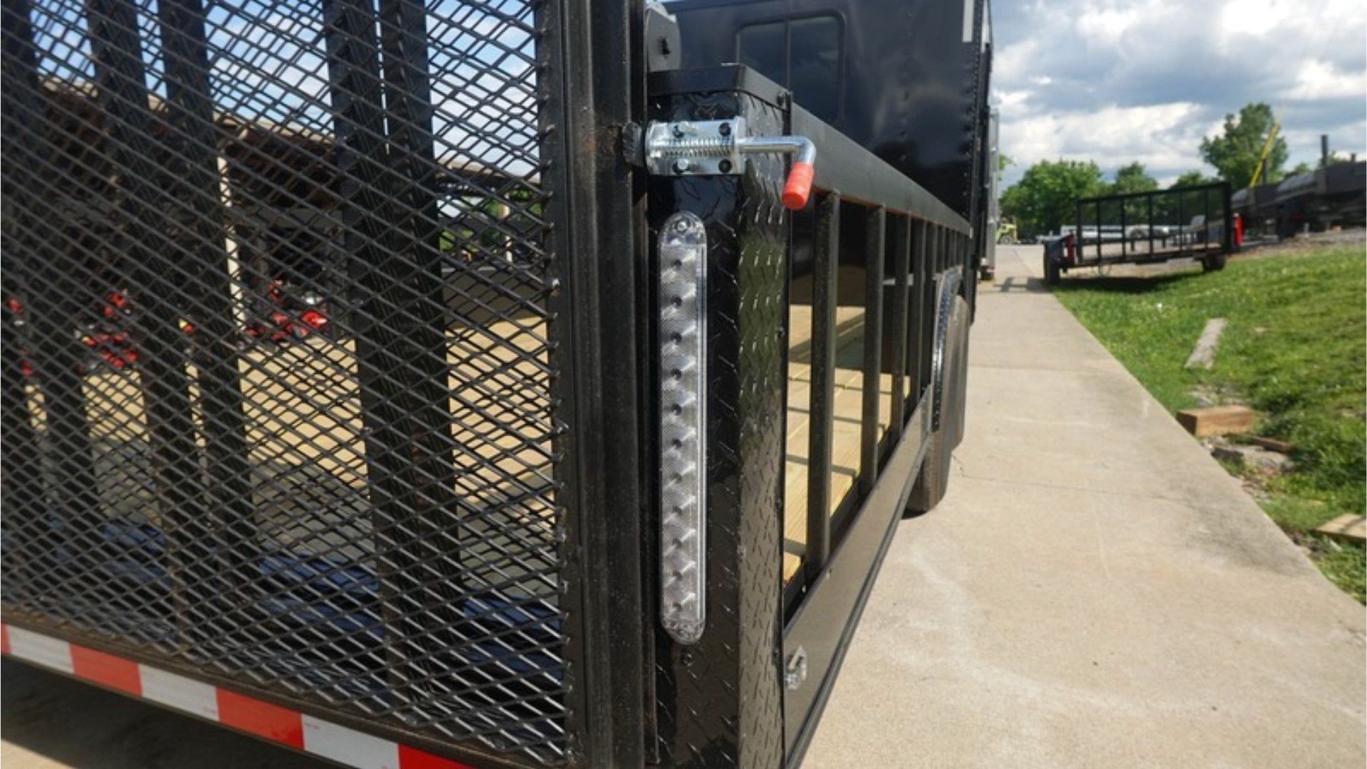 8.5×24 Black W/Black Out Hybrid Enclosed Trailer V-Nose (2) 7,000lb With Rails - Image 16