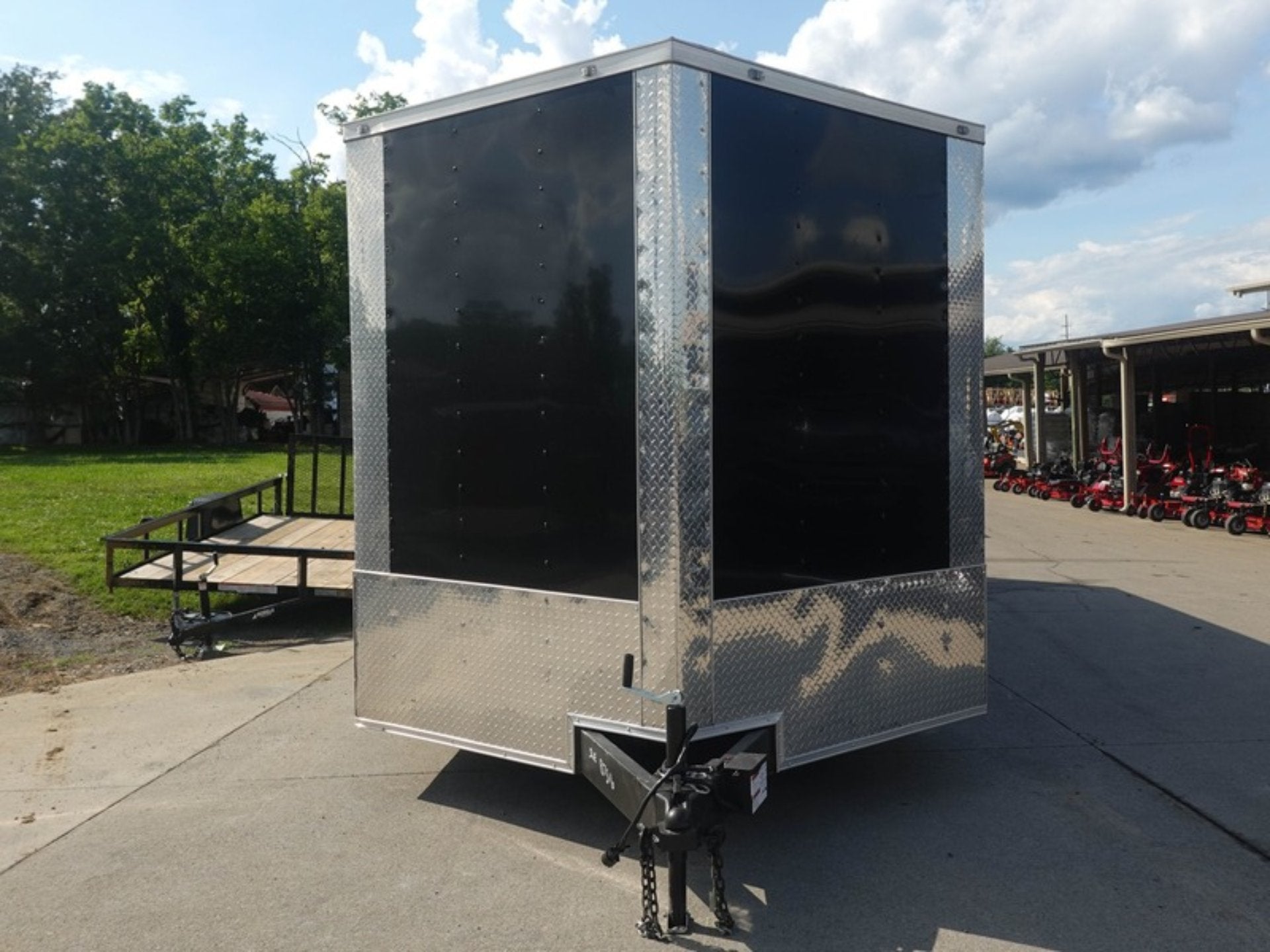 8.5X24 Black Enclosed Trailer (2) 5,200lb Axles Escape Door - Image 3