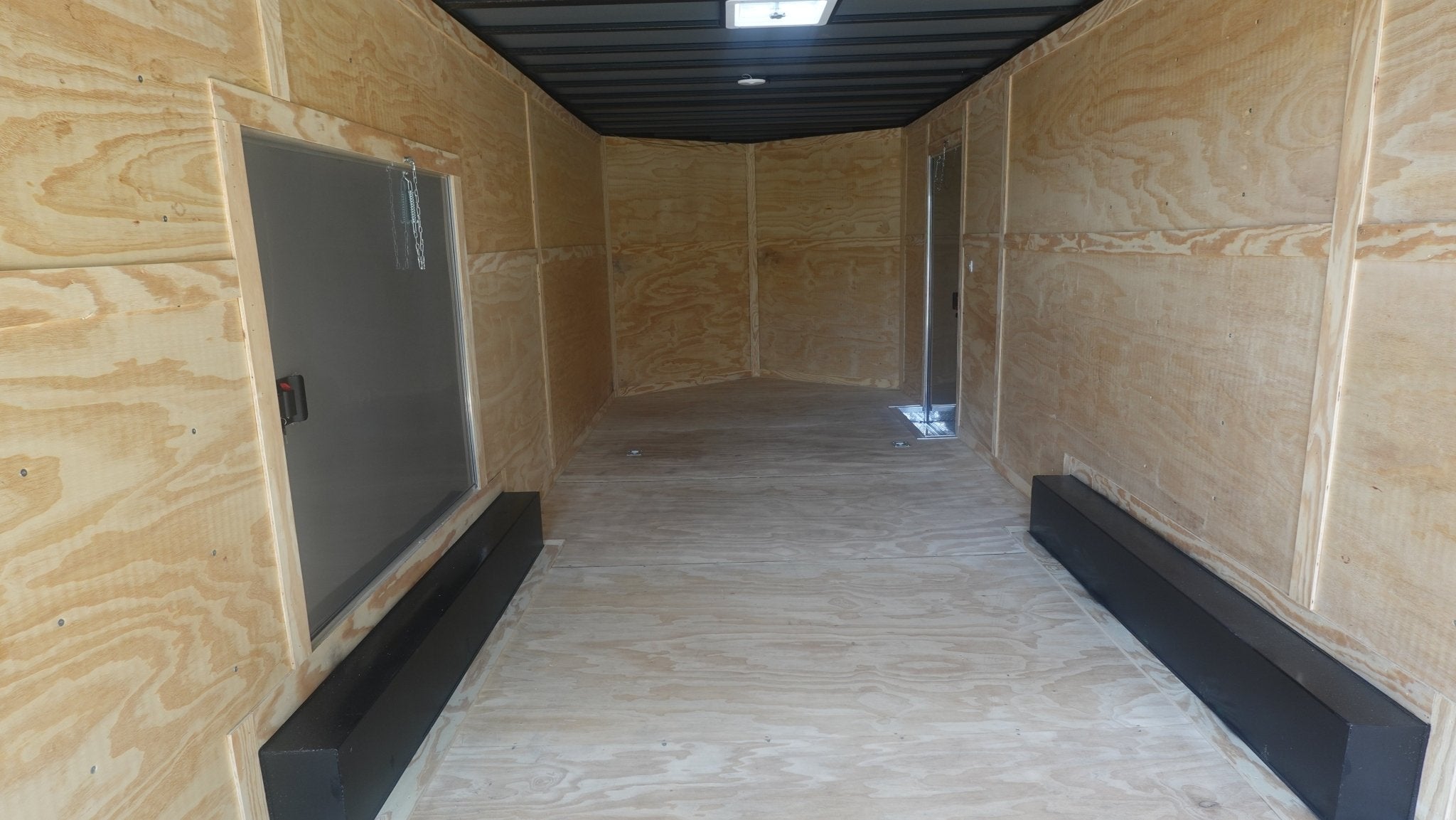 8.5X24 Black Enclosed Trailer (2) 5,200lb Axles Escape Door - Image 14