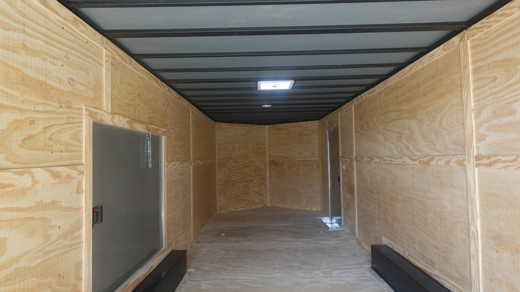 8.5X24 Black Enclosed Trailer (2) 5,200lb Axles Escape Door - Image 15