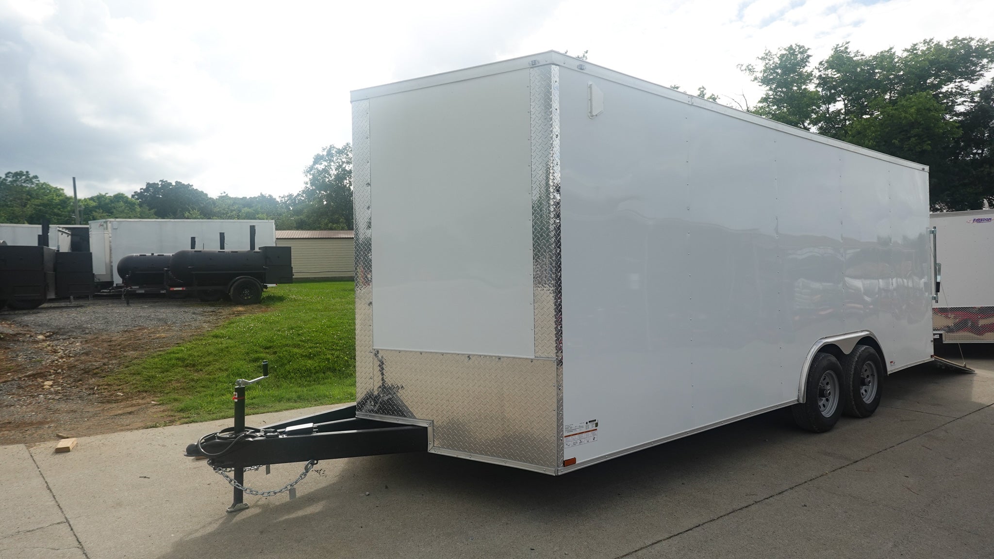 8.5×20 White Enclosed Trailer (2) 5200LB With 7 Interior Height 10K GVWR - Image 3