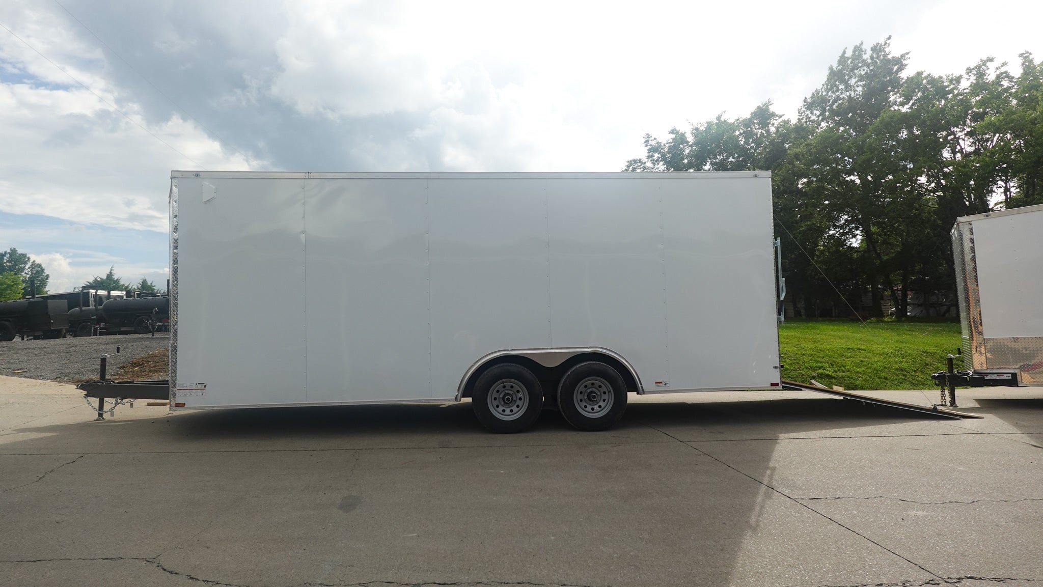 8.5×20 White Enclosed Trailer (2) 5200LB With 7 Interior Height 10K GVWR - Image 4