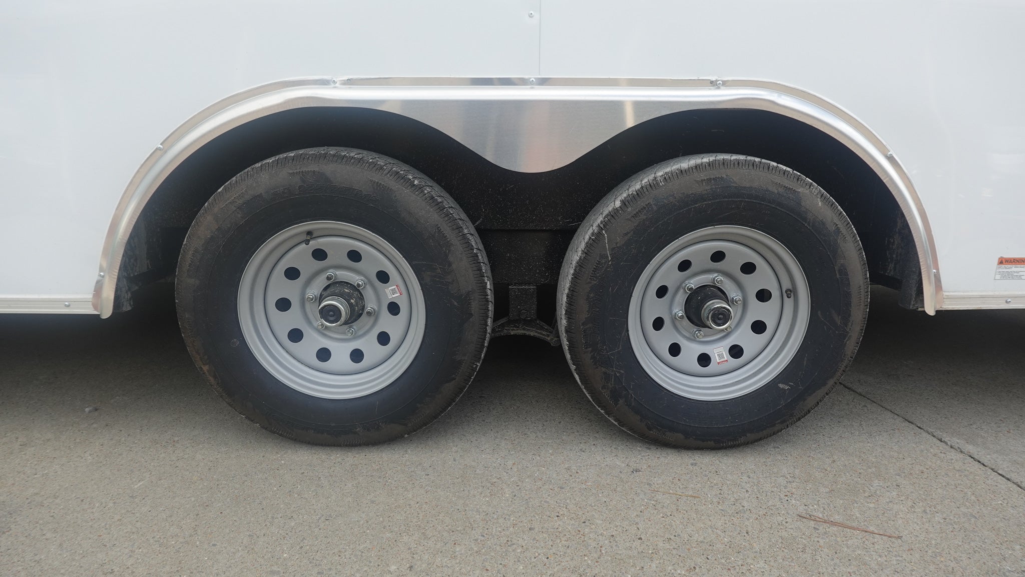 8.5×20 White Enclosed Trailer (2) 5200LB With 7 Interior Height 10K GVWR - Image 13