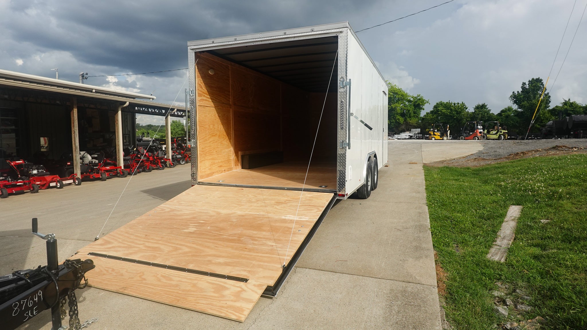 8.5×20 White Enclosed Trailer (2) 5200LB With 7 Interior Height 10K GVWR - Image 6